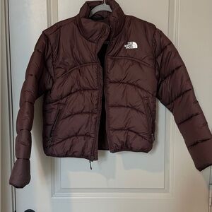 The North Face Women's chocolate brown Puffer Jacket - S